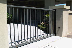sliding steel automatic security gate and gate opener